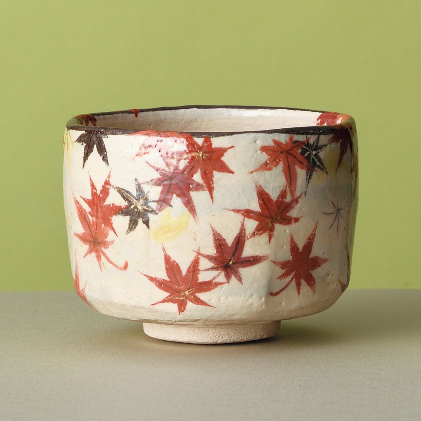 茶道具 抹茶茶碗（まっちゃちゃわん） 季節茶碗 散り紅葉 吉村 楽入