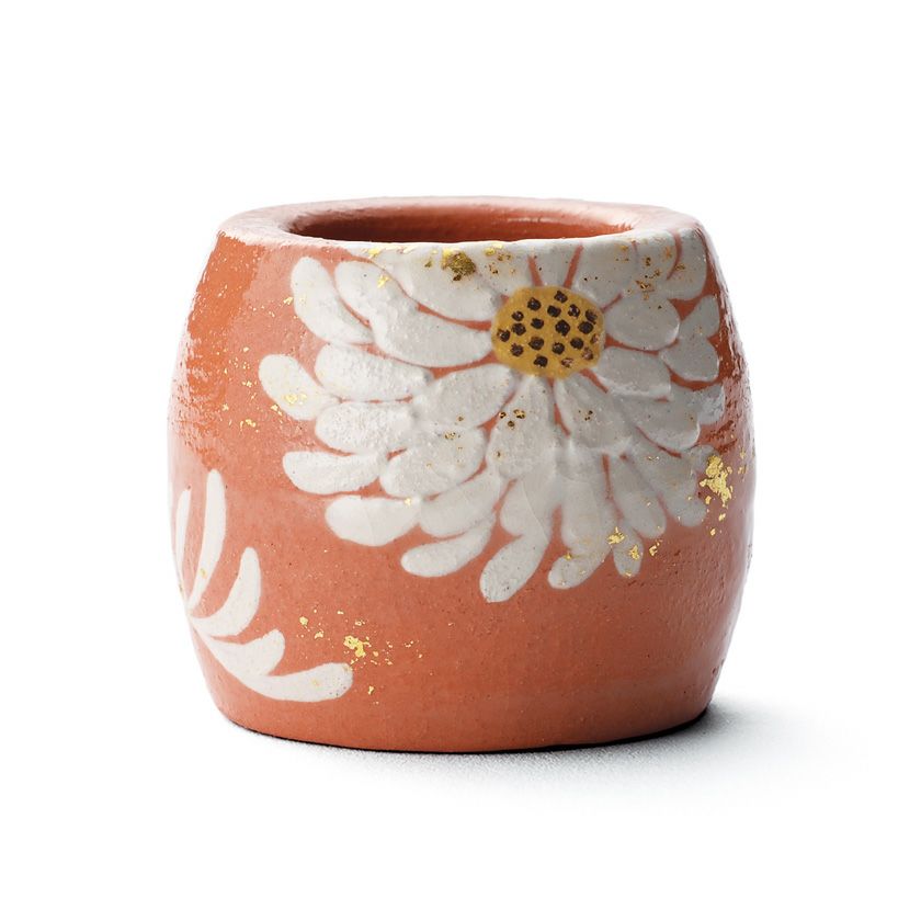 茶道具 蓋置（ふたおき） 季節蓋置 菊置上 楽入窯