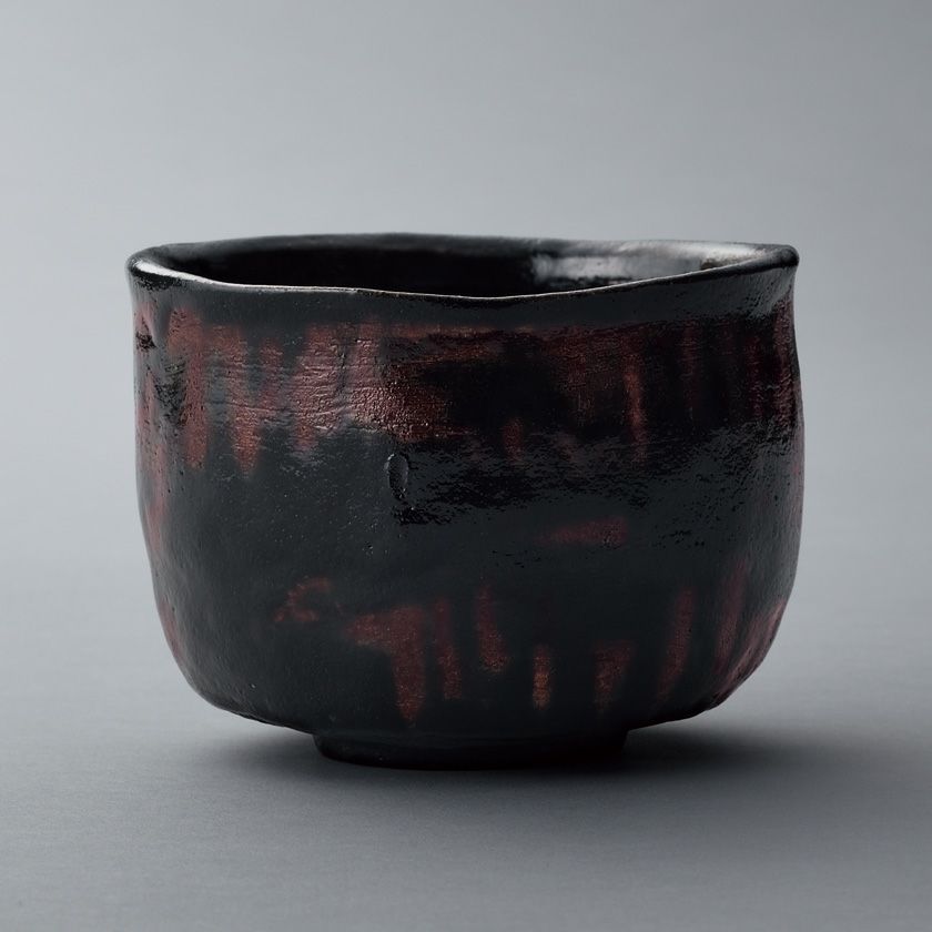 茶道具 楽茶碗（らくちゃわん） 茶碗 黒楽 光悦 雨雲写 吉村 楽入