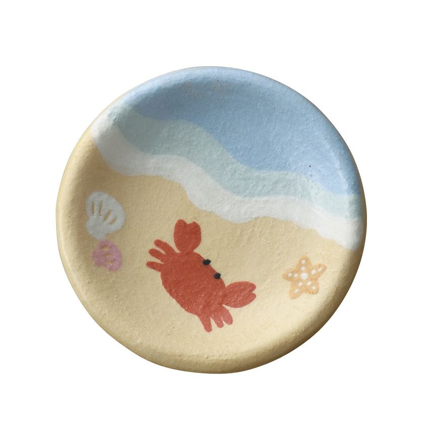 茶道具 豆皿 カニ 楽入窯