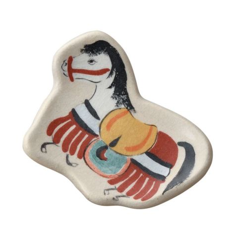 茶道具 豆皿 馬形 楽入窯 干支 午（うま、馬）