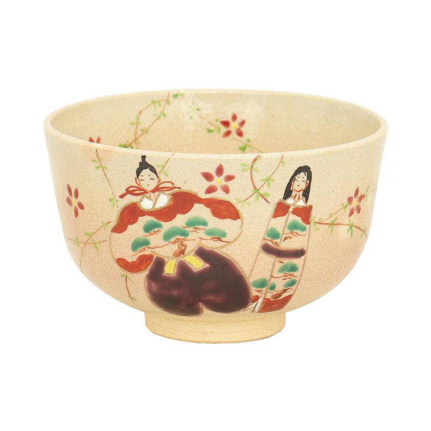 茶道具 抹茶茶碗（まっちゃちゃわん） 茶碗 御本手 立雛 小倉 陶華 雛祭り ひな祭り 桃の節句 上巳の節句 抹茶茶碗は茶の湯文化である表千家・裏千家の茶道具や抹茶を専門に扱う千紀園（せんきえん）が通販で販売しています。茶会また初心者向けのお稽古用にご利用いただける抹茶碗です。贈り物・ギフトにも人気です。