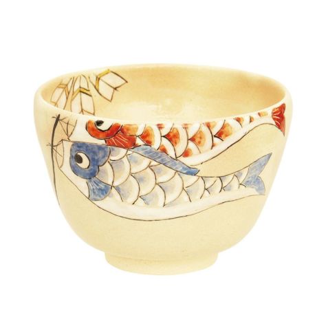 茶道具 抹茶茶碗（まっちゃちゃわん） 茶碗 色絵 鯉のぼり 八木 海峰