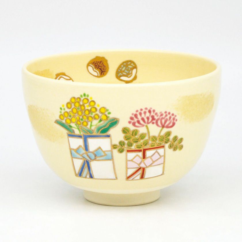 茶道具 抹茶茶碗（まっちゃちゃわん） 茶碗 仁清 花雛 加藤 永真 雛